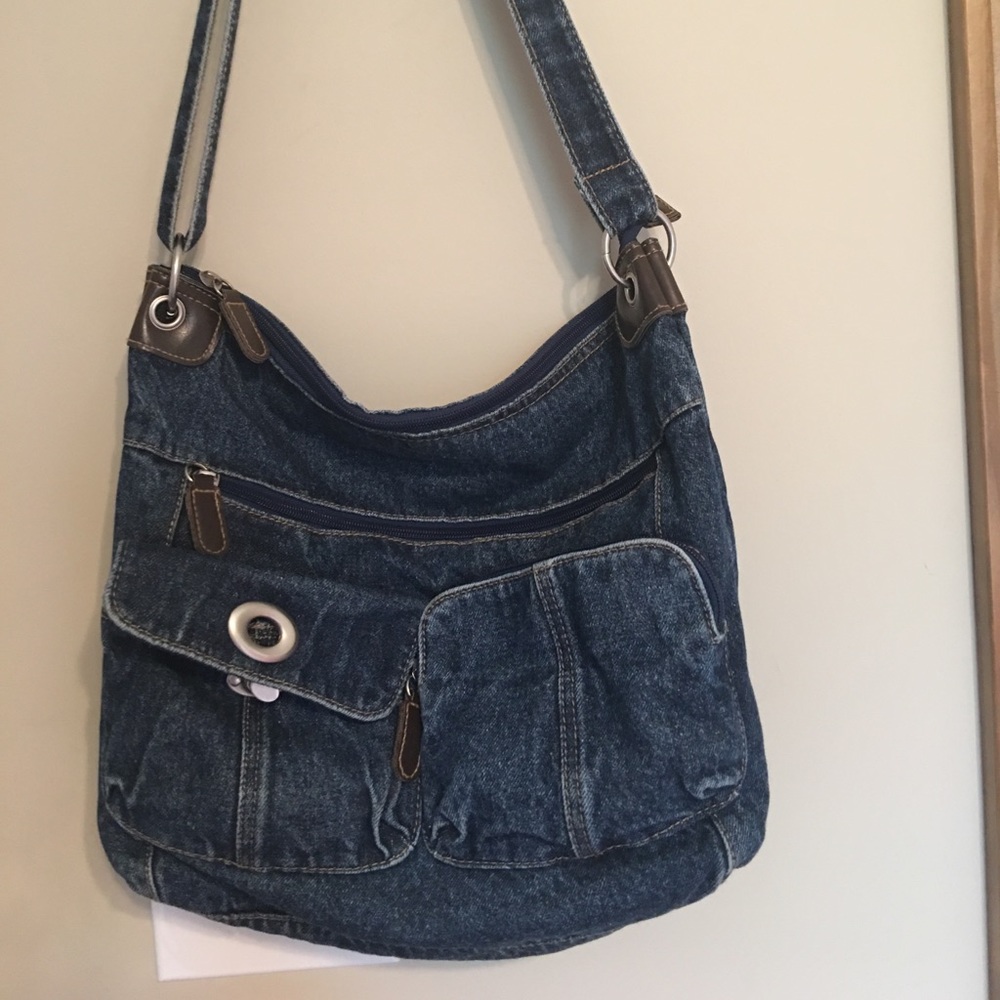 Blue denim purse